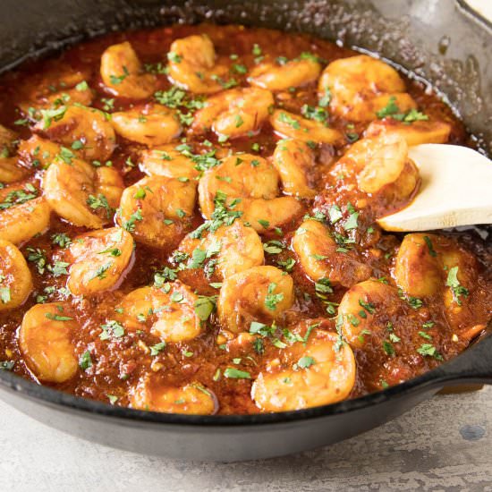 Shrimp with Chipotle-Bourbon Butter