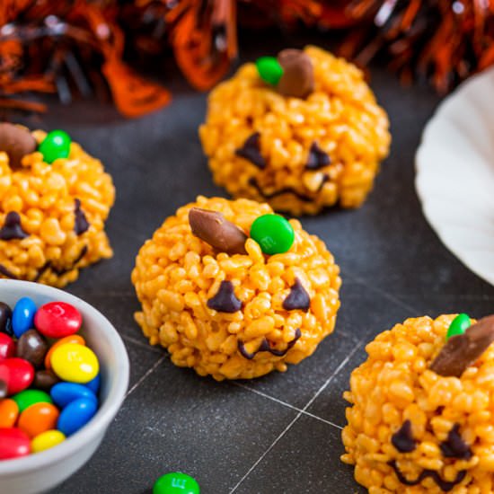 Pumpkin Rice Krispie Treats