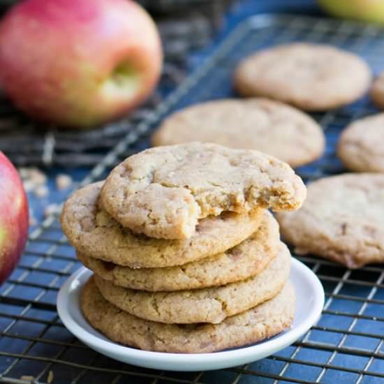 Chewy Toffee Apple Cookies