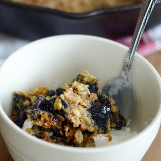 Gluten Free Blueberry Crisp