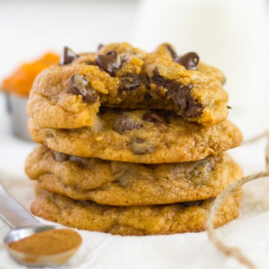 Pumpkin Spice Pudding Cookies