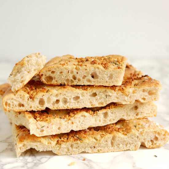 Sourdough Focaccia w/Crispy Garlic
