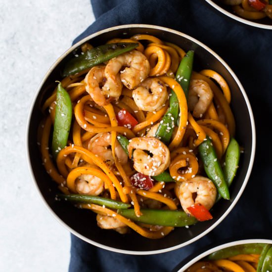 Butternut Squash Noodle Stir Fry