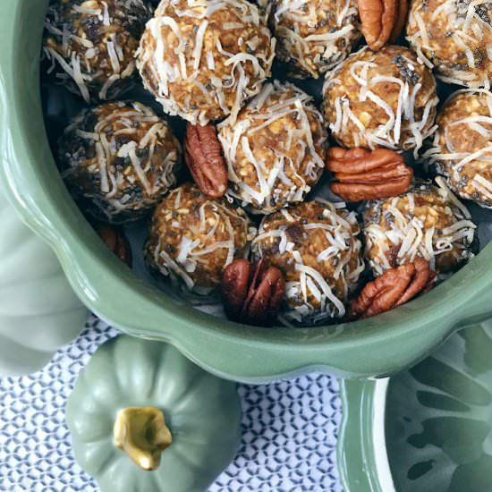 No-Bake Pumpkin Spice Snack Bites