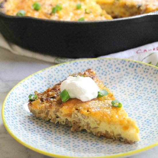 Spicy Sausage Breakfast Bake