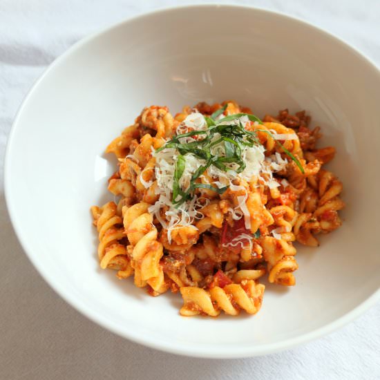Fusilli with Ziger & Sbrinz