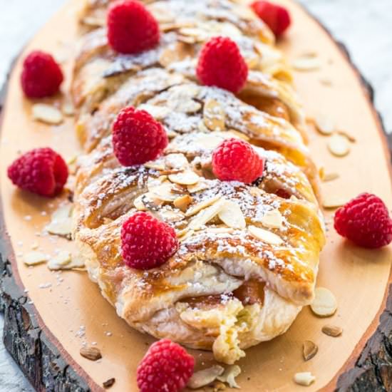 Peaches and Cream Strudel