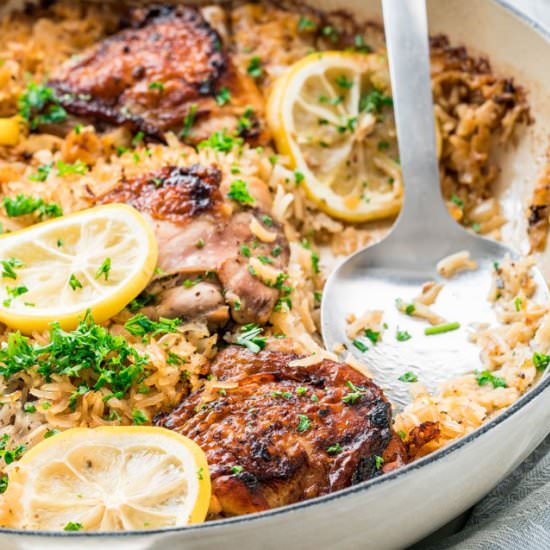 Lemon Chicken Rice Bake – Jo Cooks