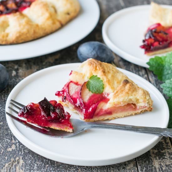 Apple Plum Galette