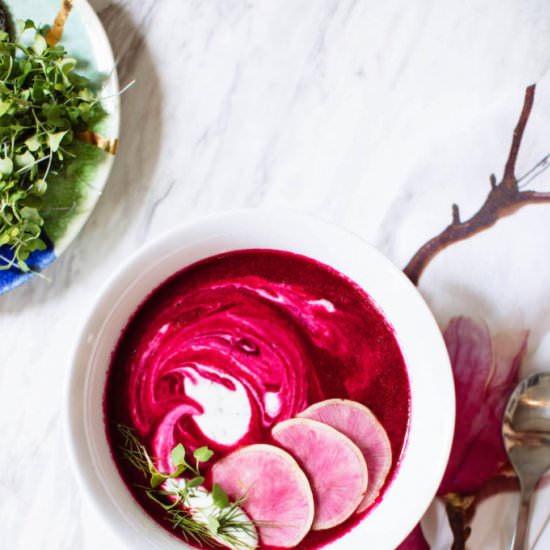 Chilled Borscht Soup