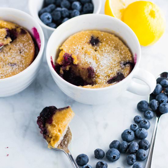 Blueberry Lemon Muffin in a Mug