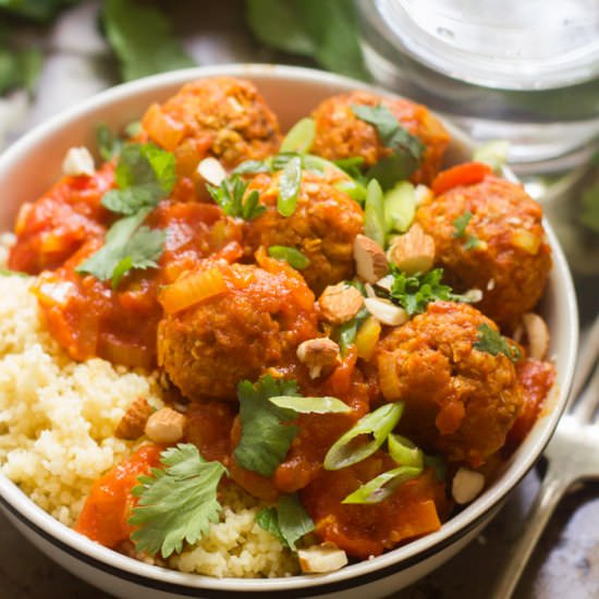 Vegan Moroccan Meatballs