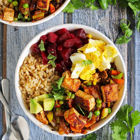 Cumin & Coriander Spiced Tofu Bowl