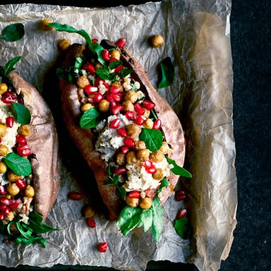 Cozy Stuffed Sweet Potatoes
