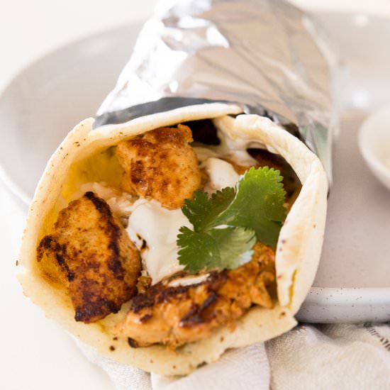 Tandoori Chicken Wraps