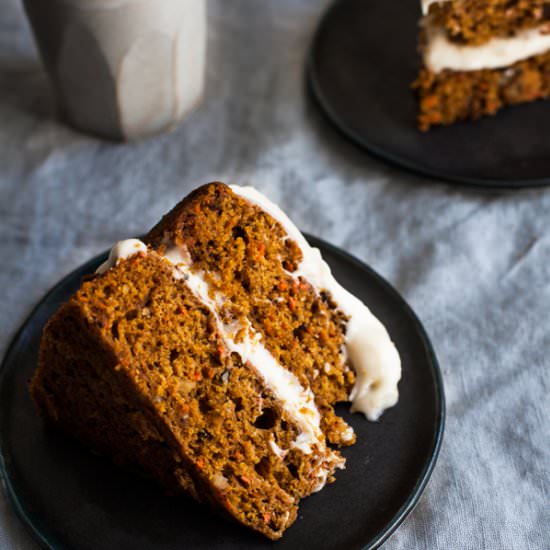 Vegan Pumpkin Spice Carrot Cake