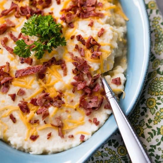Low Carb Mashed Cauliflower