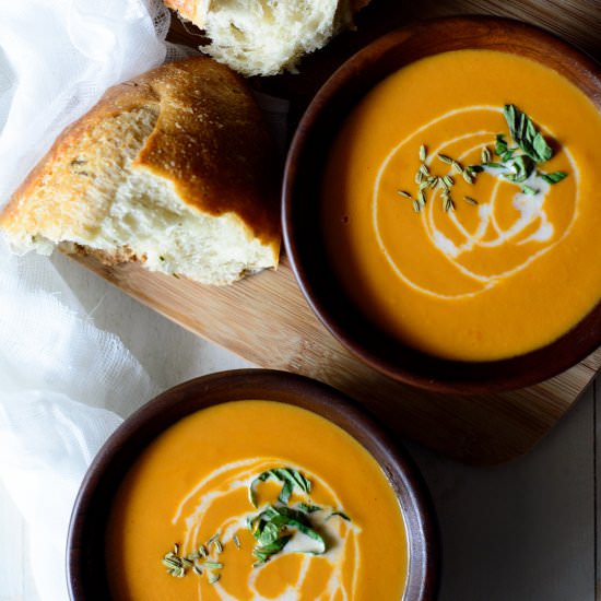 Creamy Vegan Ackee Tomato Soup