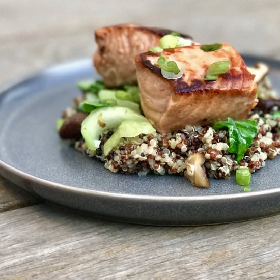 Teriyaki King Salmon With Quinoa