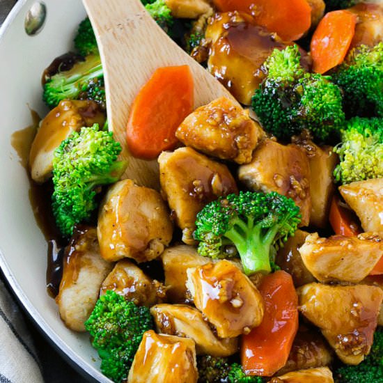 Honey Garlic Chicken Stir Fry