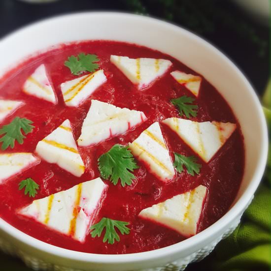 Beetroot Paneer Curry