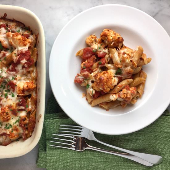 Baked Ziti with Cauliflower