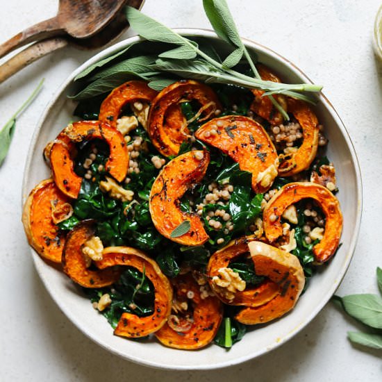 Roasted Butternut Squash Salad with Sage