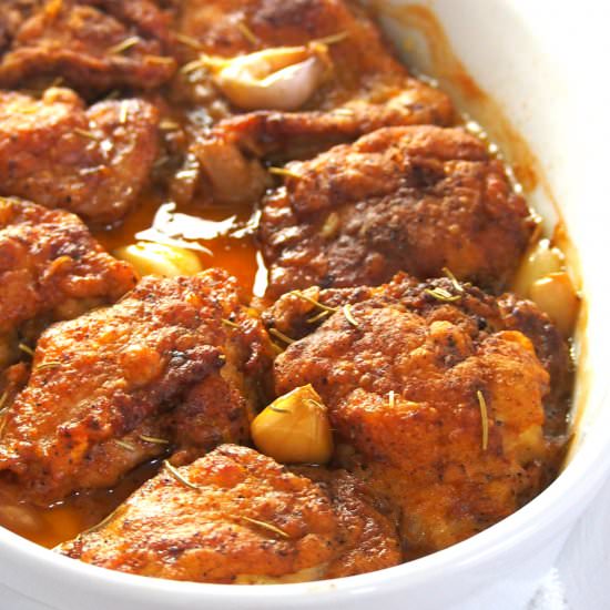 Rosemary Chicken with Garlic