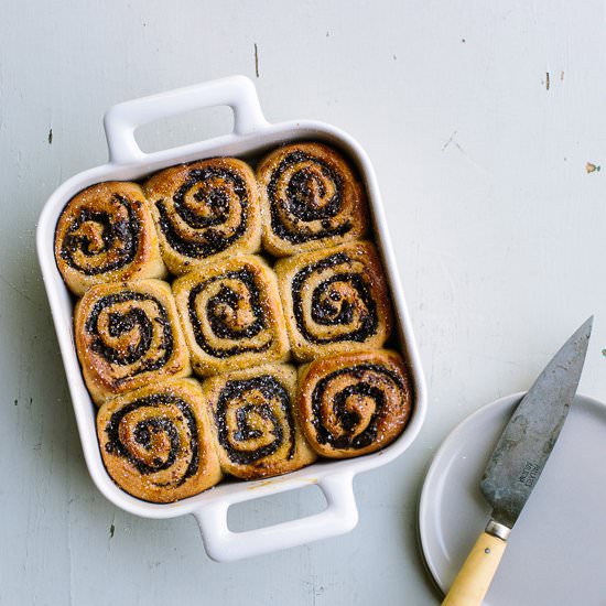 Chocolate Fig Swirl Rolls