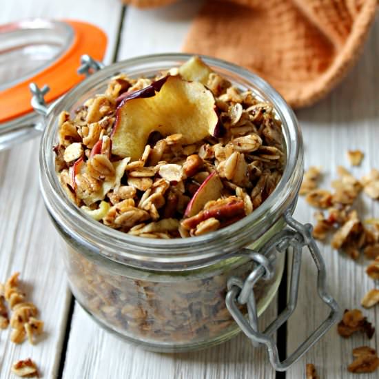 Spiced Apple Pecan Granola