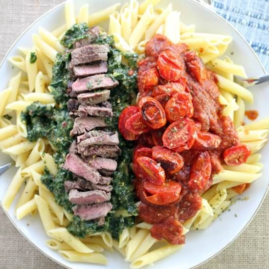 Chimichurri Steak Penne Pasta