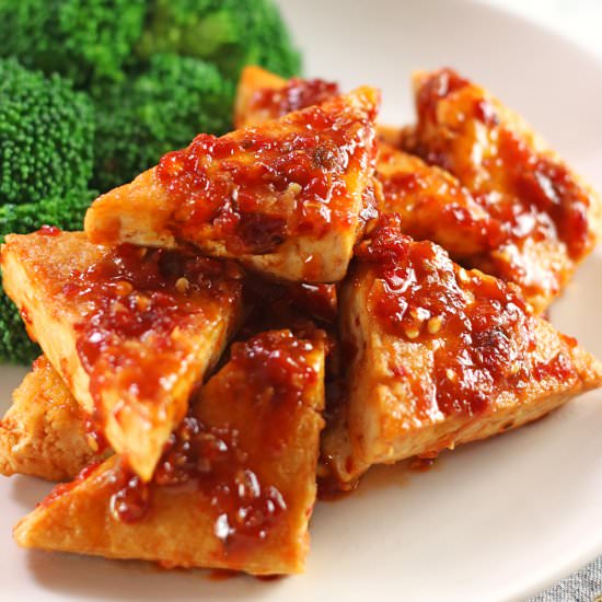 Tofu in Chili Garlic Sauce