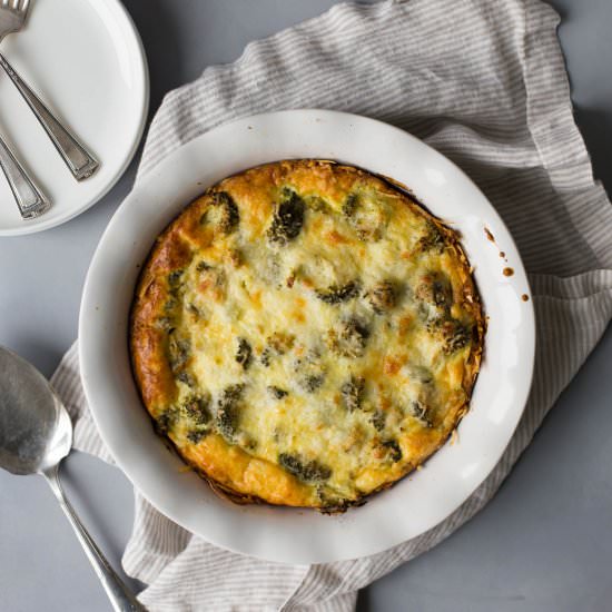 Hashbrown Crusted Quiche