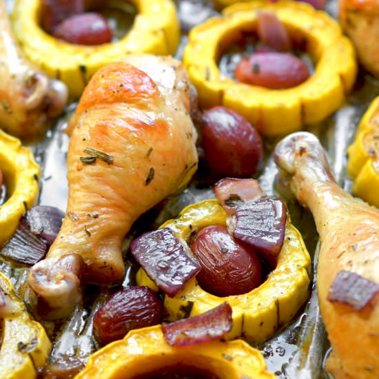 Pan Drumsticks & Delicata