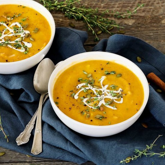 Vegan Roasted Butternut Squash Soup