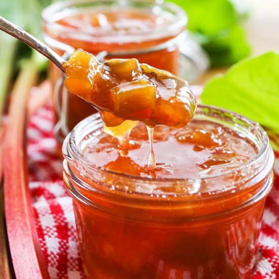 Rhubarb Peach Jam