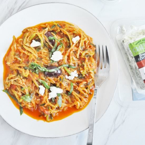 Zucchini Noodles with Marinara