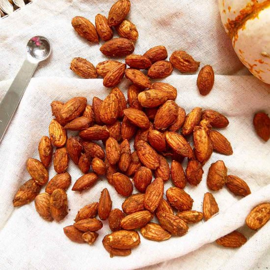 Cinnamon Pumpkin Roasted Almonds