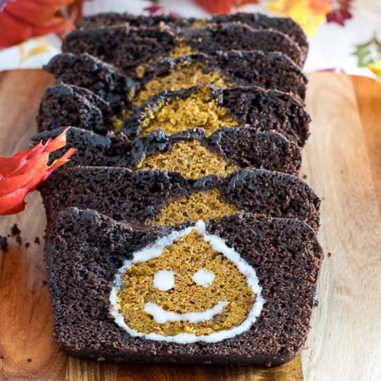Peekaboo Pumpkin-Chocolate Loaf