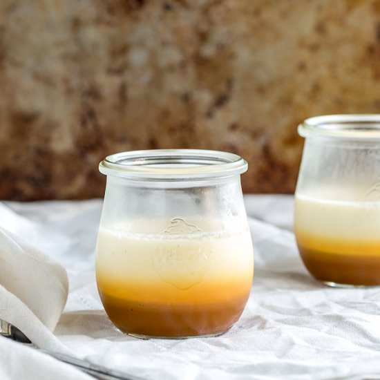 Salted Caramel Panna Cotta Pots