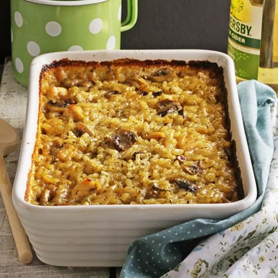 Cider Chicken and Rice Bake