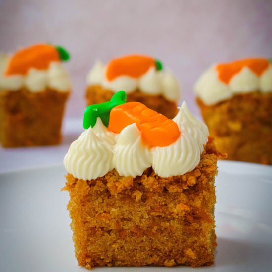 Carrot & Cardamom Squares