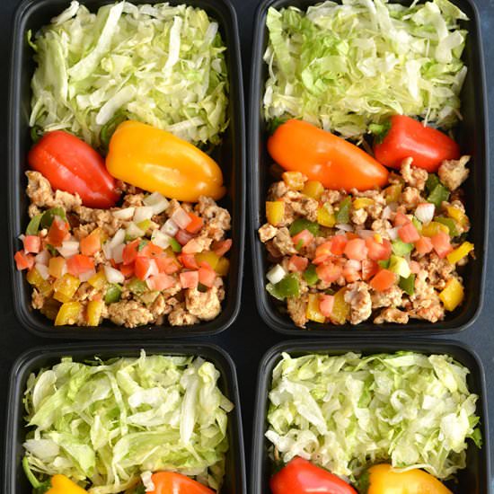 Meal Prep Turkey Taco Bowls