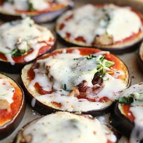 Low Carb Eggplant Pizza
