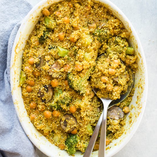 Curried Coconut Quinoa Bake