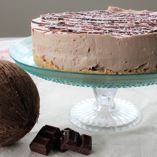 Coconut Milk Chocolate Cheesecake