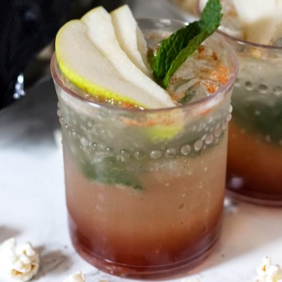 Autumn Honey Cinnamon Pear Mojito