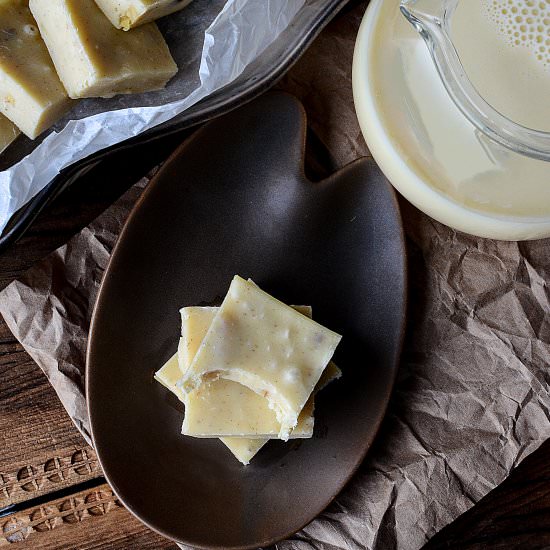 Eggnog Walnut Fudge