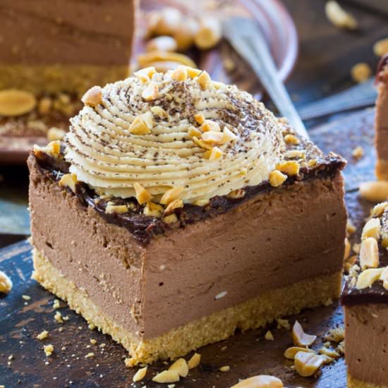 Chocolate Peanut Butter Cheesecake