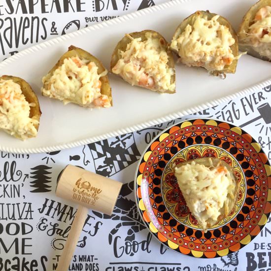 Seafood Stuff Potato Skins